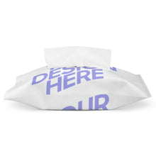 Charger l&#39;image dans la galerie, Housse poche mouchoir / pochette mouchoir en cuir PU personnalisé avec photo texte motif logo
