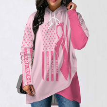 Charger l&#39;image dans la galerie, Sweat pull à capuche long Sweatshirt Ourlet Irrégulier pour femme personnalisé avec photo logo texte motif (impression des multi-images)
