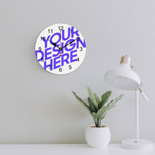 Charger l&#39;image dans la galerie, Horloge murale en PVC simple personnalisée avec photo motif texte logo image
