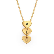 Charger l&#39;image dans la galerie, Collier Pendentif Coeur X0056 en argent sterling 925 pour femme gravure personnalisé avec prénom texte
