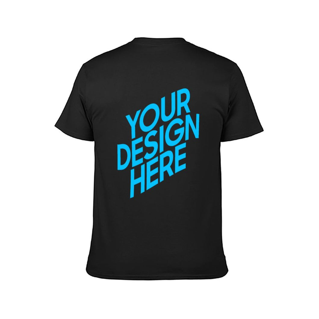 T-shirt tee shirt grande taille original homme personnalisé avec photo motif logo texte (imprimé au dos de la chemise)