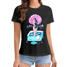 Charger l&#39;image dans la galerie, T-shirt tee shirt original design en ligne femme à manches courtes personnalisé avec photo image logo texte motif
