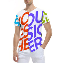 Charger l&#39;image dans la galerie, Chemise à manches courtes de baseball grande taille homme AJT personnalisée avec photo motif logo texte (conception multi-images)
