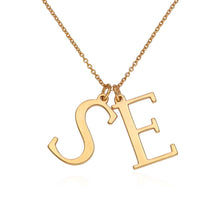 Charger l&#39;image dans la galerie, Collier avec lettre individuelle en argent sterling 925 pour femme personnalisé

