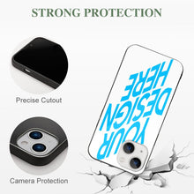 Charger l&#39;image dans la galerie, Coque de téléphone en verre trempé Apple iPhone 13 series impression personnalisé avec logo photo motif texte
