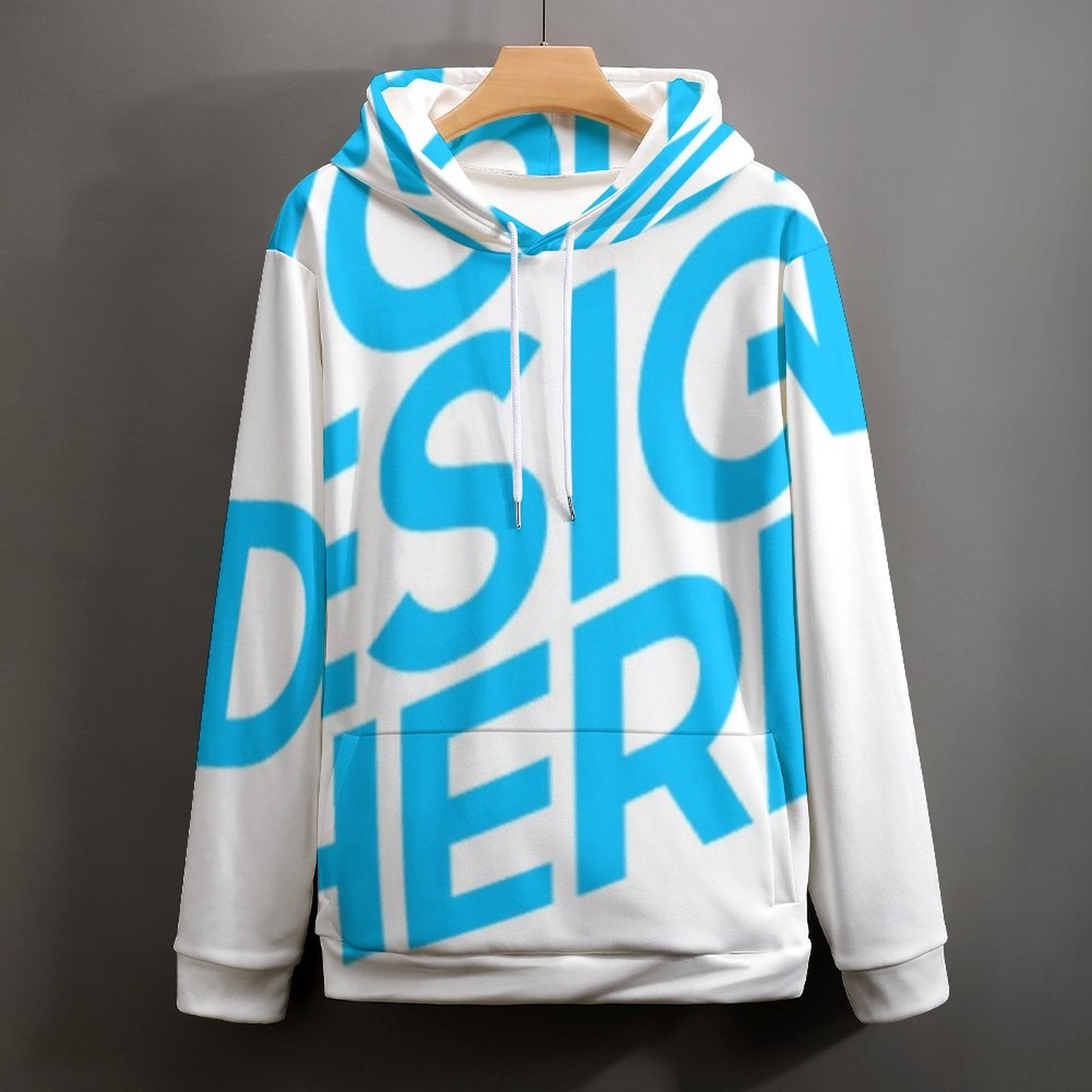 Sweat à Capuche Homme Oversize – Style Streetwear – Imprimé Étendard – Manches Longues