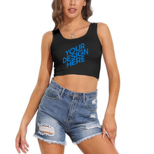 Charger l&#39;image dans la galerie, Gilet à col en U femme coton A-010 Personnalisé avec photo et texte
