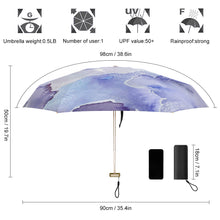 Charger l&#39;image dans la galerie, Parapluies Coupe-Vent Solaire Imperméable À La Pluie Pliant JJ0529175 Personnalisée Impression Complète Une Image Avec Photo Logo Motif Texte

