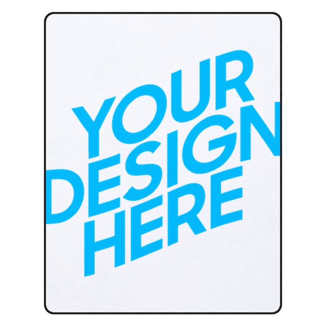 Couverture fine en polyester confortable personnalisée avec motif logo photo texte