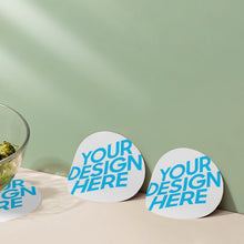 Charger l&#39;image dans la galerie, Sous-verre silicone rond personnalisé avec photo image et texte
