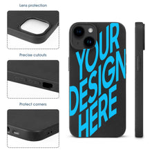 Charger l&#39;image dans la galerie, Coque de téléphone portable en TPU pour iPhone 15 / 15 Plus / 15 Pro / 15 Pro Max personnalisée avec photo motif texte
