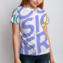 Charger l&#39;image dans la galerie, T-shirt / Tee shirt enfant manches courtes respirant ET personnalisé avec photo texte logo (Impression Multi-images)
