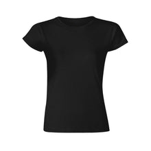 Charger l&#39;image dans la galerie, T-shirt tee shirt personnalisé à manches courtes pour femmes (impression sur le dos)
