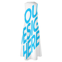 Charger l&#39;image dans la galerie, Grande taille femmes Maxi robe longue robe sans manches GQ personnaliser avec photo motif texte logo (impression d&#39;image unique)
