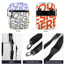Charger l&#39;image dans la galerie, Sac messager / Petite sacoche pour femme homme Q026 personnalisé avec photo logo texte motif (Impression des multi-images)
