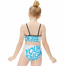 Charger l&#39;image dans la galerie, Maillot de bain deux pièces fille 6-12 ans NT009 personnalisé avec photo motif logo texte
