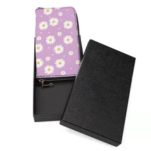 Charger l&#39;image dans la galerie, Portefeuille long / porte monnaie long en cuir pour femme homme personnalisé avec photo logo texte motif
