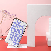 Charger l&#39;image dans la galerie, Portefeuille long / porte monnaie long en cuir pour femme homme personnalisé avec photo logo texte motif
