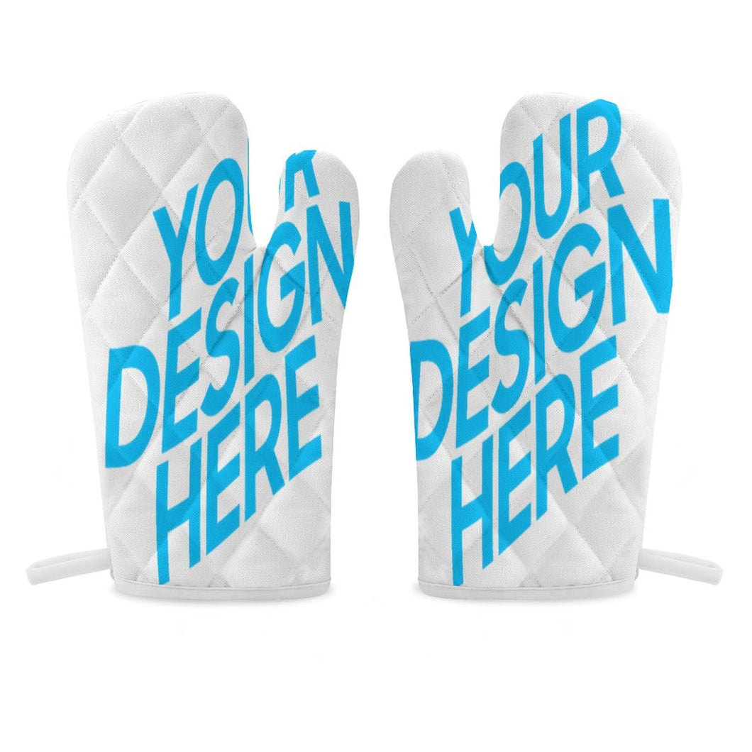 Gants thermique / gants anti chaleur (ensemble de deux pièces) personnalisés avec prénom photo logo motif texte