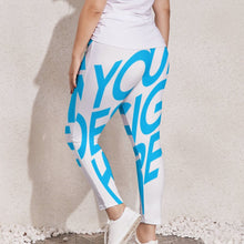 Charger l&#39;image dans la galerie, Legging stretch sport moderne femme grande taille personnalisé avec photo motif texte logo (Impression d&#39;image unique)
