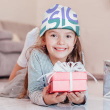 Charger l&#39;image dans la galerie, Bonnet tricoté pour enfants bonnet garçon fille personnalisée  avec prénom motif texte (conception multi-images)
