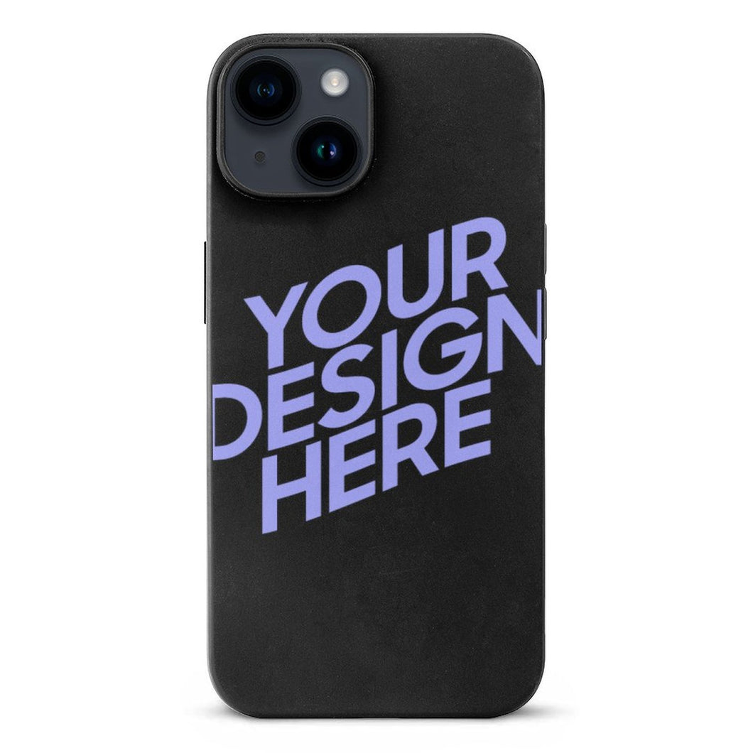 Coque en TPU pour iPhone 14 / 14 Plus / Coque de protection pour iPhone 14 Pro / 14 Pro Max 3C0705124 Impression complète personnalisée d'une image avec texte de motif de logo photo