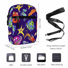 Charger l&#39;image dans la galerie, Sac messager / Petite sacoche pour femme homme Q026 personnalisé avec photo logo texte motif (Impression d’image unique)
