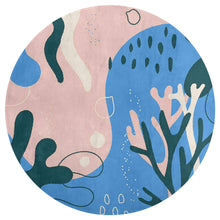 Charger l&#39;image dans la galerie, Tapis de sol rond confortable pour la maison personnalisé avec motif photo logo texte
