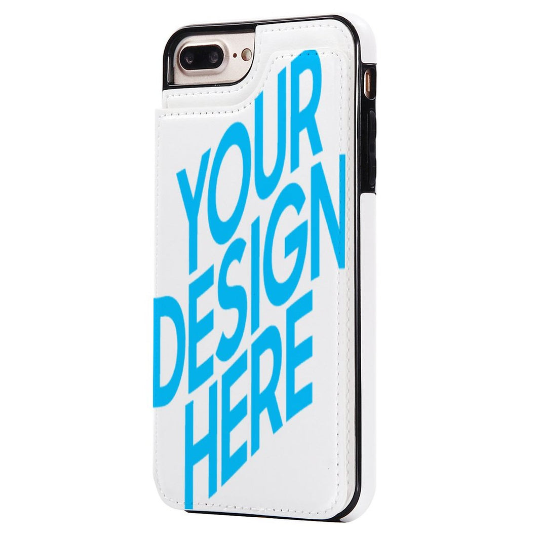 Coques / Etui à Rabat en cuirpour Iphone 7/8 Plus 3C0705067 personnalisé avec photo logo texte motif