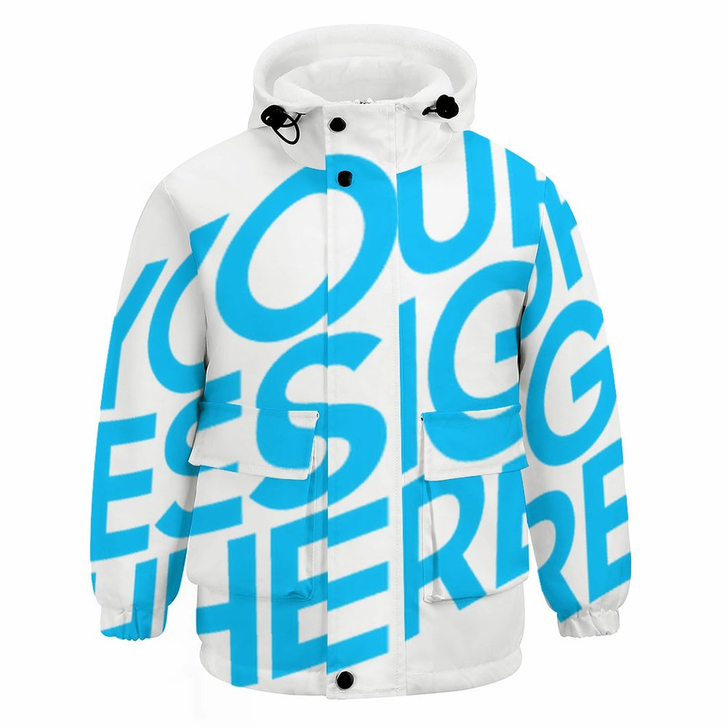 Impression d’image unique sweat à capuche / veste courte polaire enfant A679 personnalisé avec photo motif logo texte