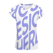 Charger l&#39;image dans la galerie, T-shirt pour femmes AHT à impression d&#39;image unique Personnaliser avec le logo de texte de motif de photos
