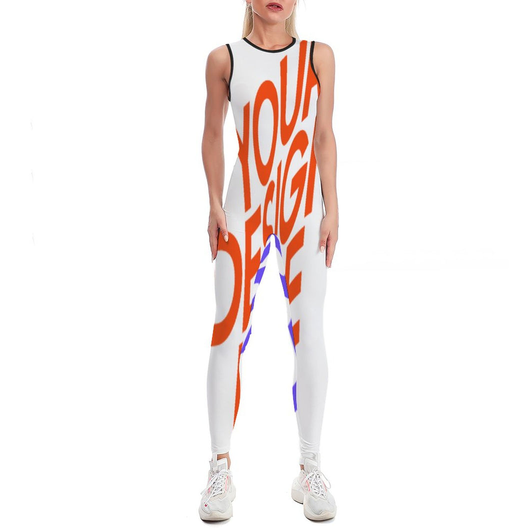 XG001 Set Yoga Top & Yoga Leggings pour Femme personnalisé avec texte motif photo (conception multi-images)