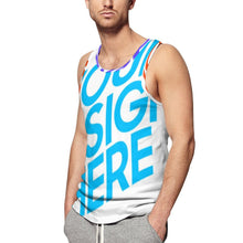 Charger l&#39;image dans la galerie, Gilet d’été tank top chemise muscle débardeur sport fitness homme BK populaire personnalisé avec photo motif logo texte (conception multi-images)
