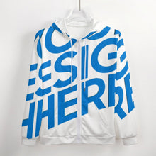 Charger l&#39;image dans la galerie, Impression d’image unique Sweat à capuche zippé/hoodies moderne homme GH personnalisé avec motif image texte logo
