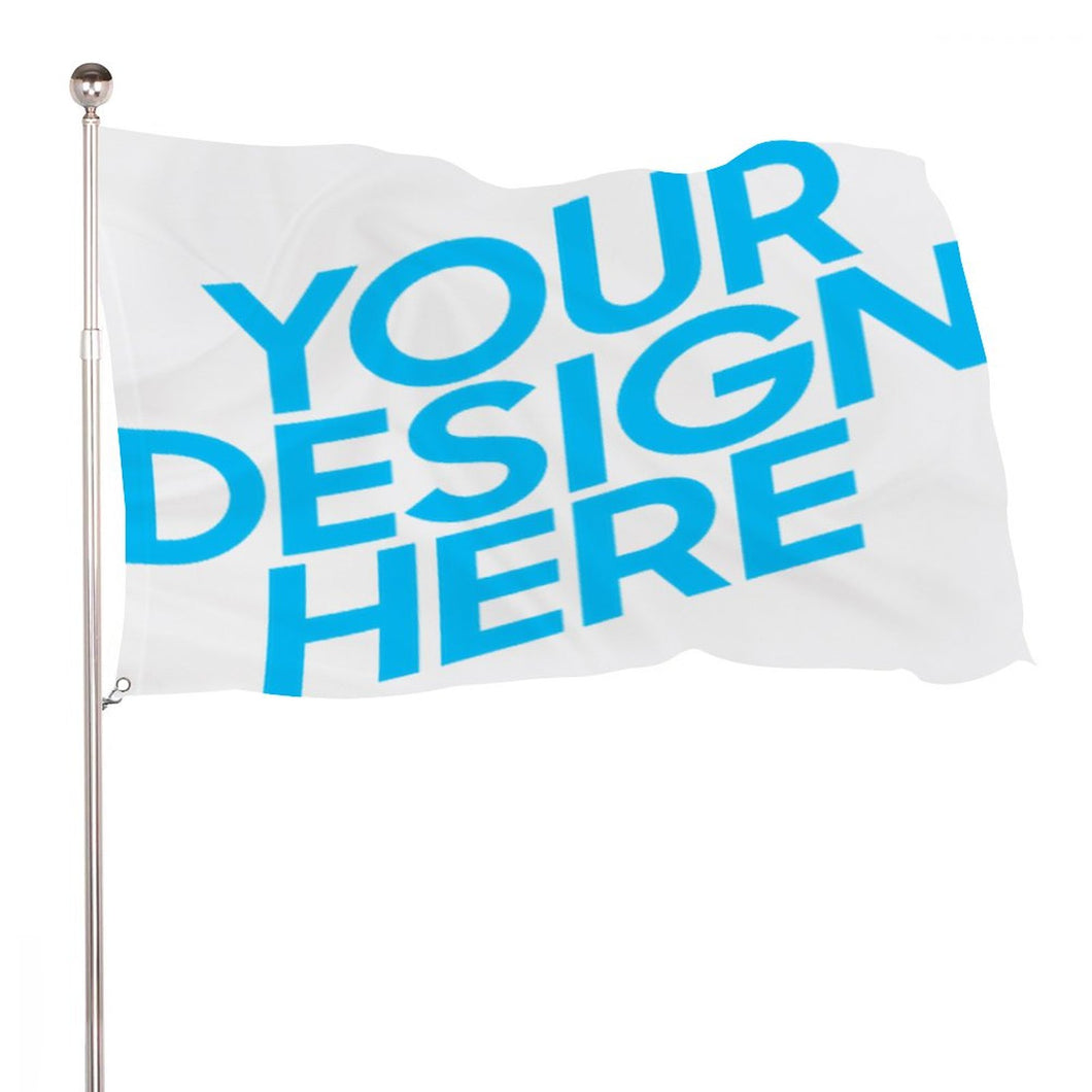 Drapeau / flag en polyester personnalisé avec photo motif texte logo