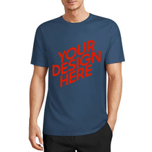 Charger l&#39;image dans la galerie, T-shirt unisexe 100 % coton biologique imprimé sur le devant personnalisé avec photo texte prénom

