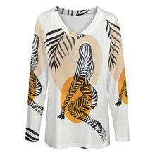 Charger l&#39;image dans la galerie, T-shirt tee shirt à manches longues ample femme TLREV2 personnalisé avec photo logo texte motif (impression d&#39;image unique)
