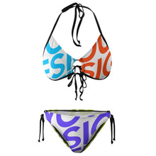Charger l&#39;image dans la galerie, Bikini maillot de bain 2 pièces avec bretelles réglables grande taille femme BK2059 personnalisé avec photo logo motif texte
