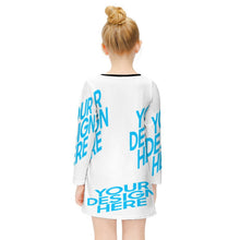 Charger l&#39;image dans la galerie, Robe enfant à manches longues personnalisée et design avec votre nom ou texte
