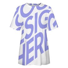 Charger l&#39;image dans la galerie, T-shirt tee shirt femme en coton ay001 personnalisé avec photo logo texte motif (impression d&#39;image unique)
