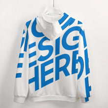 Charger l&#39;image dans la galerie, Impression d’image unique Sweat à capuche zippé/hoodies moderne homme GH personnalisé avec motif image texte logo
