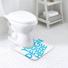 Charger l&#39;image dans la galerie, Tapis de sol pour salle de bain en forme de U personnalisé avec photo logo texte motif
