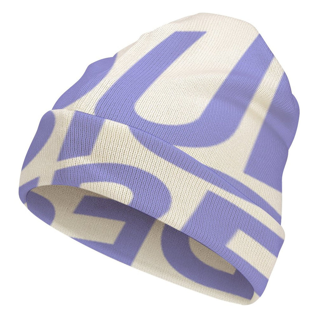 Bonnet en tricot pour femme homme personnalisé avec photo prénom logo (conception une image)