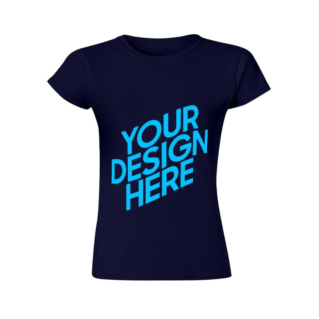 T-shirt tee shirt original design en ligne femme à manches courtes personnalisé avec photo image logo texte motif