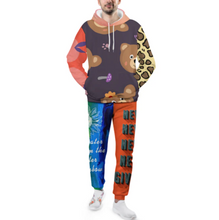 Charger l&#39;image dans la galerie, Ensemble sweat à capuche sport à la mode homme personnalisé avec photo motif texte logo (impression des multi-images)
