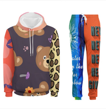 Charger l&#39;image dans la galerie, Ensemble sweat à capuche sport à la mode homme personnalisé avec photo motif texte logo (impression des multi-images)
