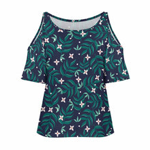 Charger l&#39;image dans la galerie, Impression d’image unique T-shirt épaules dénudées Grande taille pour femme AVT personnalisé avec photo logo texte motif
