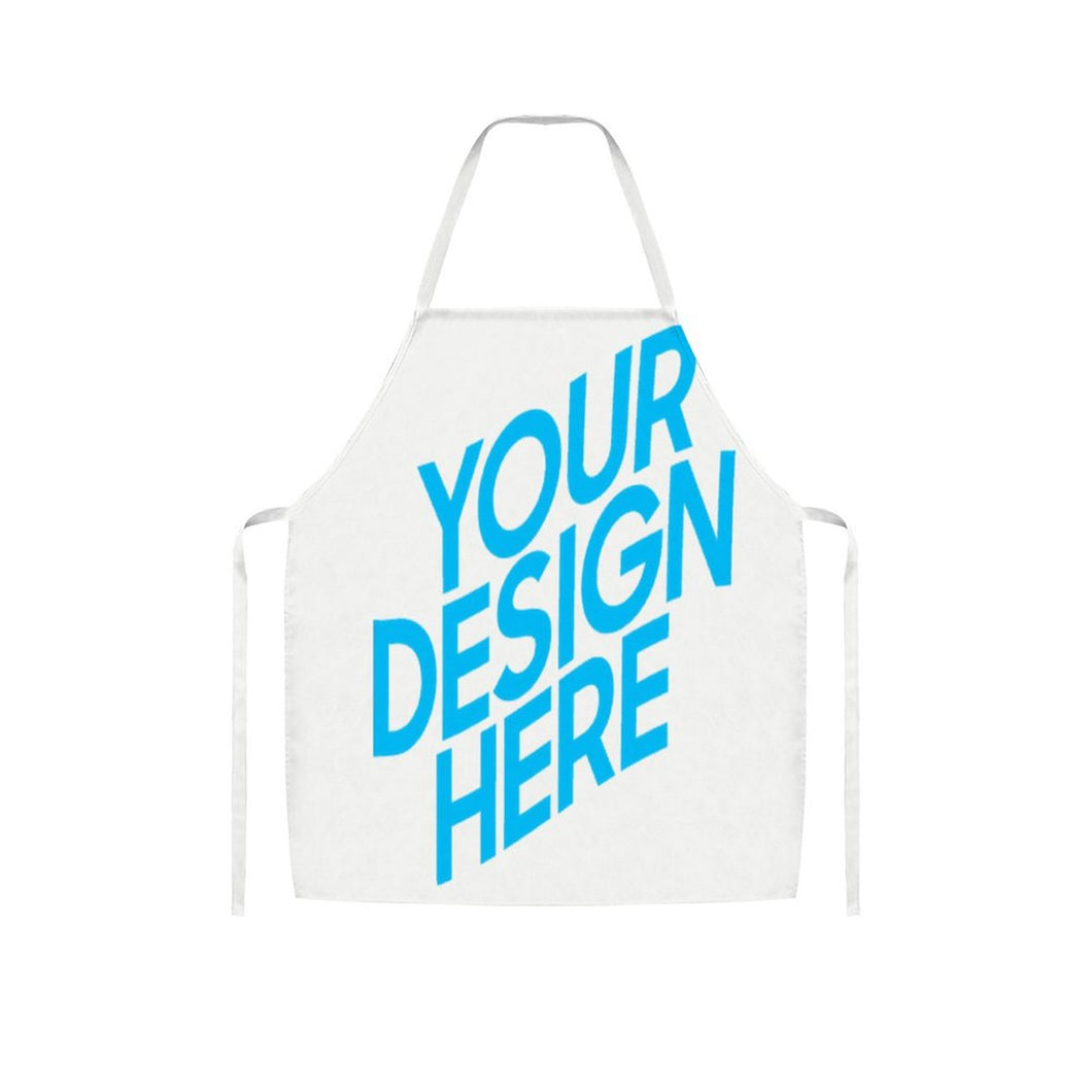 Tablier de cuisine sans poches pour femme homme personnalisé avec photo motif logo texte