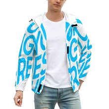 Charger l&#39;image dans la galerie, Impression d’image unique Sweat à capuche/veste grande taille homme A541 personnalisé avec texte photo logo motif
