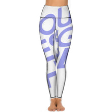 Charger l&#39;image dans la galerie, Pantalons longs de yoga / Legging de sport pour femme CE003 personnalisé avec logo photo (impression complète d&#39;une image)
